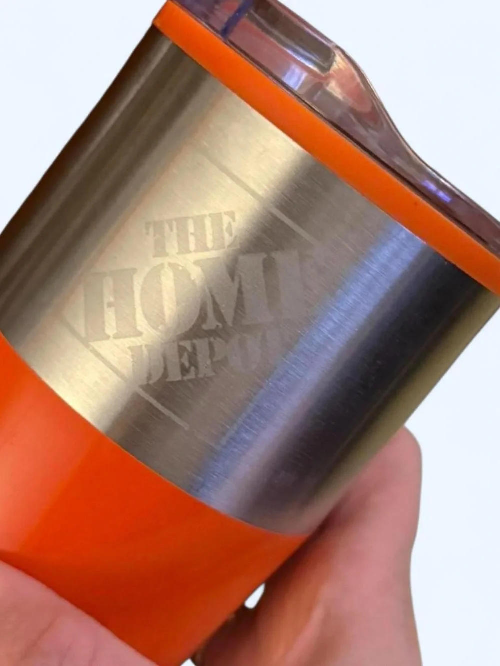 Orange Insulated Tumbler and Logo Cup Set